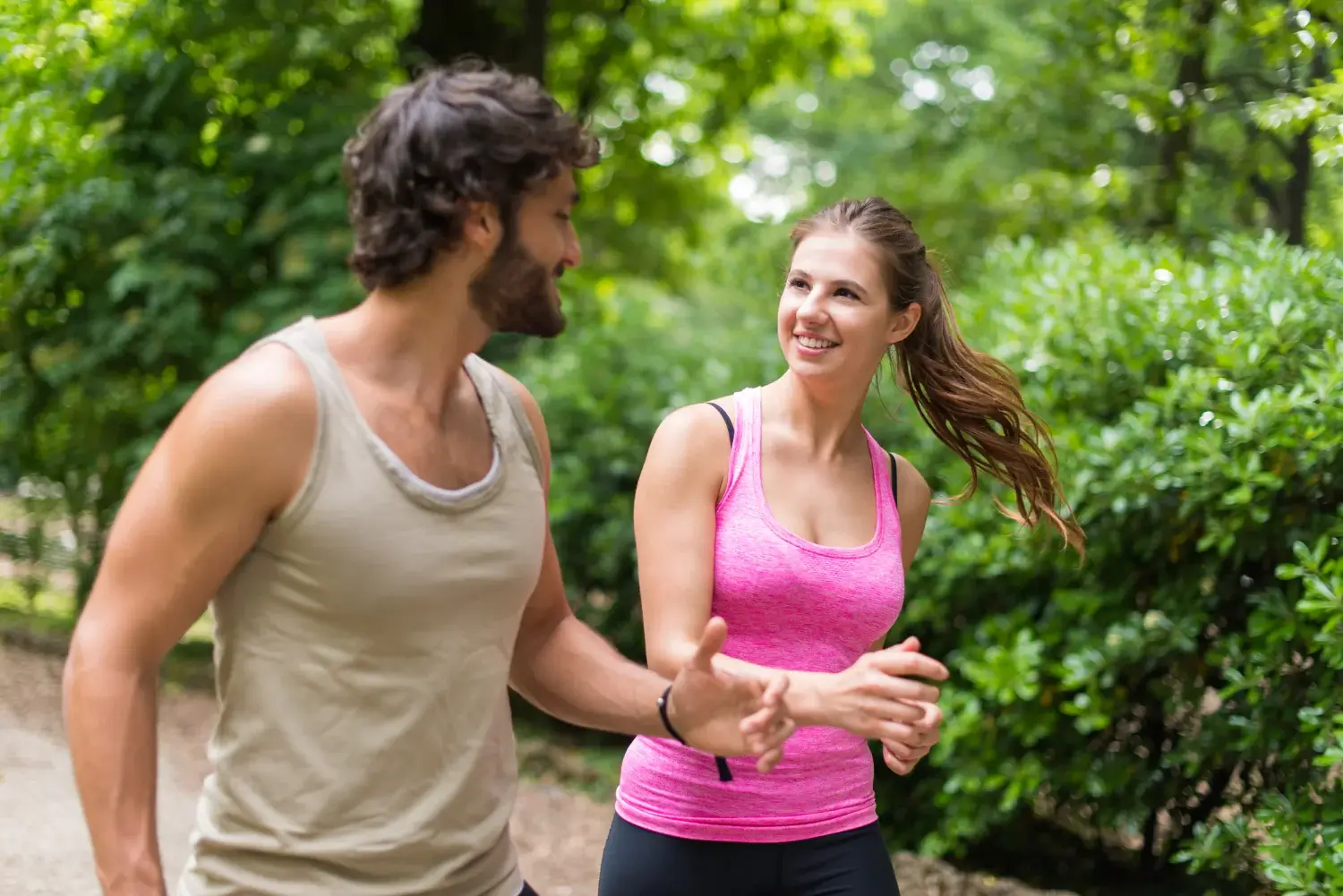 couple running