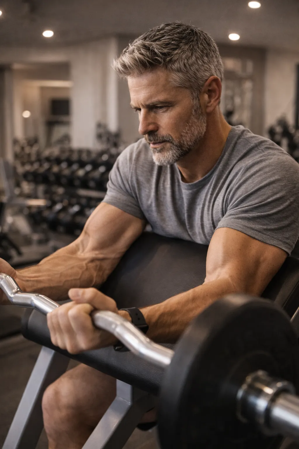 man at the gym